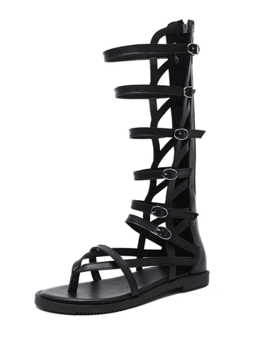 Makersluxe Shoes Calixta Women's Fashion Buckle Gladiator Sandals