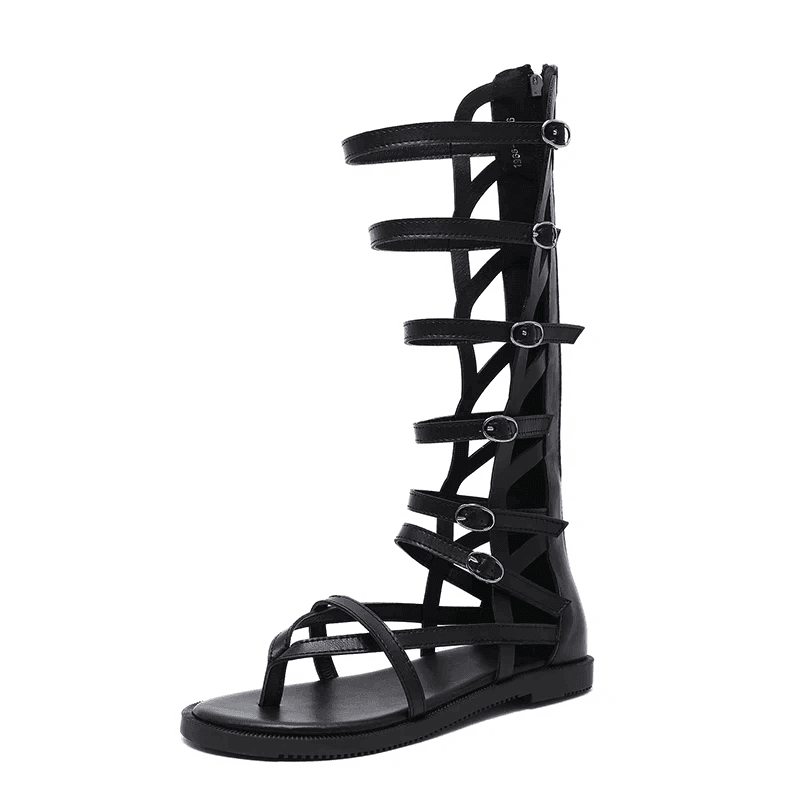 Makersluxe Shoes Calixta Women's Fashion Buckle Gladiator Sandals