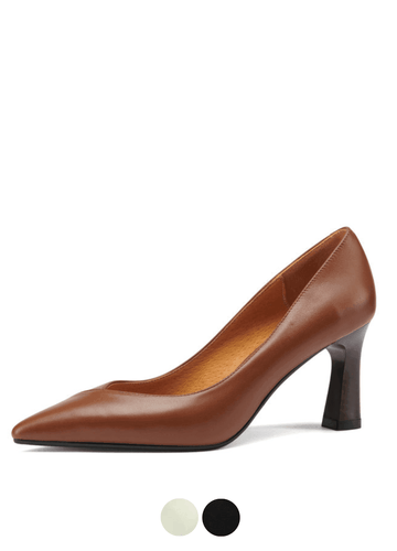 Makersluxe Shoes Camelia Women's Square High Heels Elegant Pumps