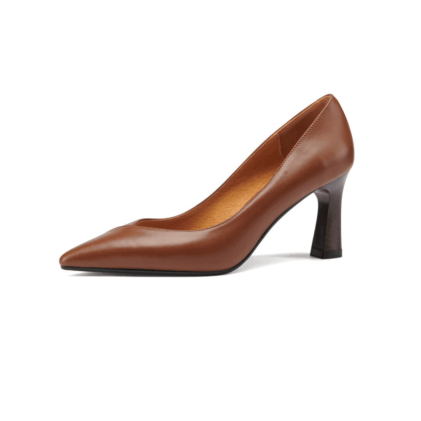 Makersluxe Shoes Camelia Women's Square High Heels Elegant Pumps