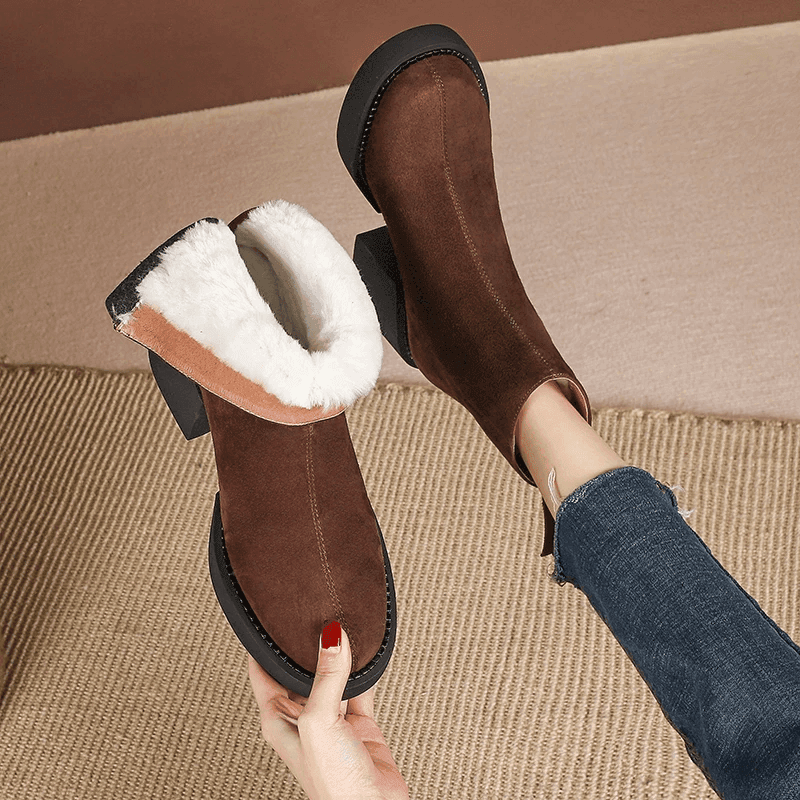 Makersluxe Shoes Claret Women's Snow Boots