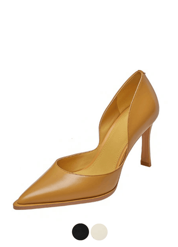Makersluxe Shoes Coralia Women's High Heel Leather Pumps