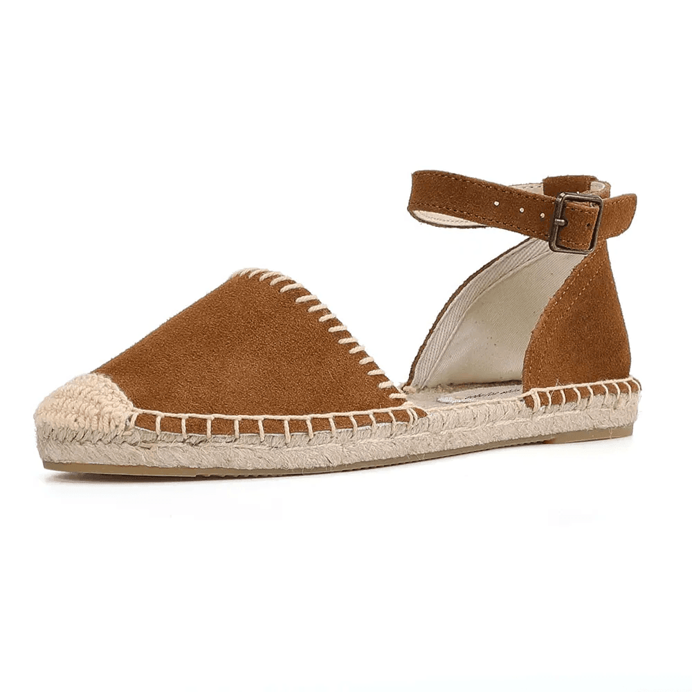 Makersluxe Shoes Elda Women's Ankle Strap Espadrilles Summer Sandals