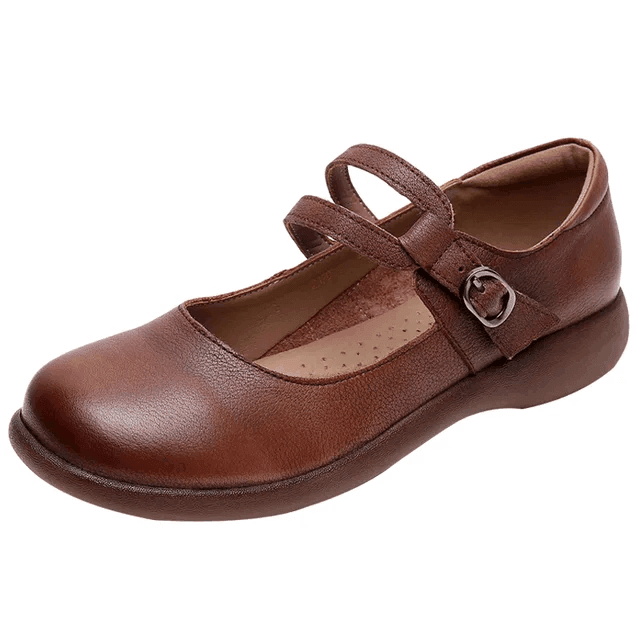 Makersluxe Shoes Elida Women's Leather Flats Loafer