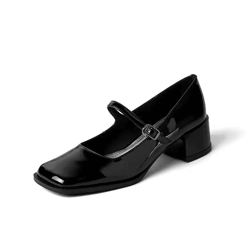Makersluxe Shoes Elsy Women's Buckle Strap Elegant Pumps Shoes