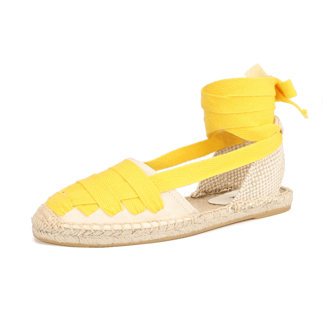 Makersluxe Shoes Estela Women's Ankle Strap Flat Espadrilles