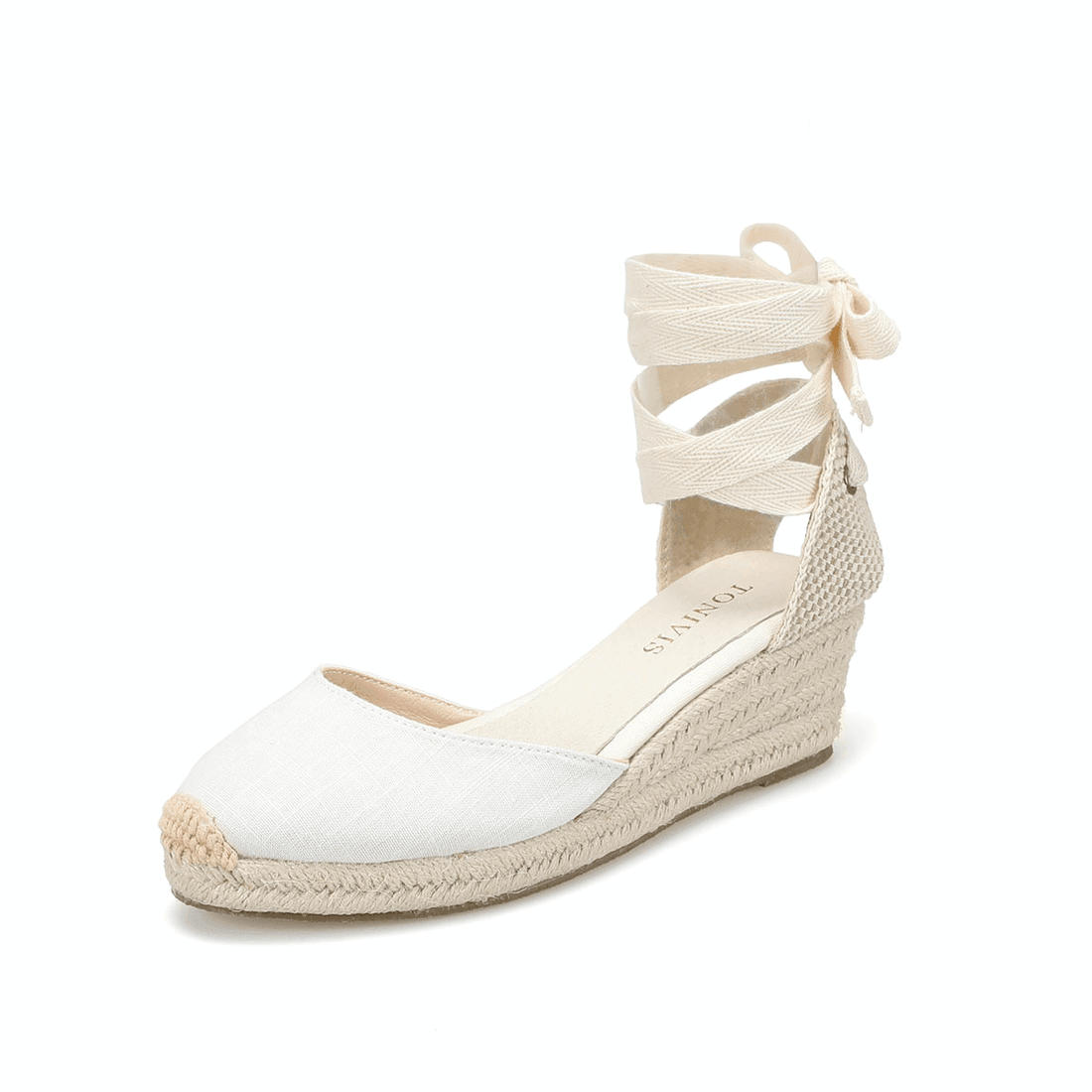 Makersluxe Shoes Isabel Women's Lace Up Wedges Sandals