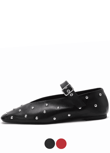 Makersluxe Shoes Josefa Women's Buckle Strap Flats