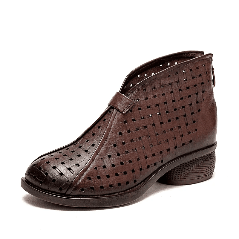 Makersluxe Shoes Libia Women's Back Zipper Boots