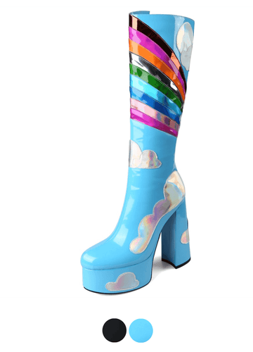 Makersluxe Shoes Lilia Women's Platform Knee High Boots