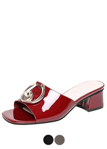 Makersluxe Shoes Lucy Women's Patent Leather Sandals