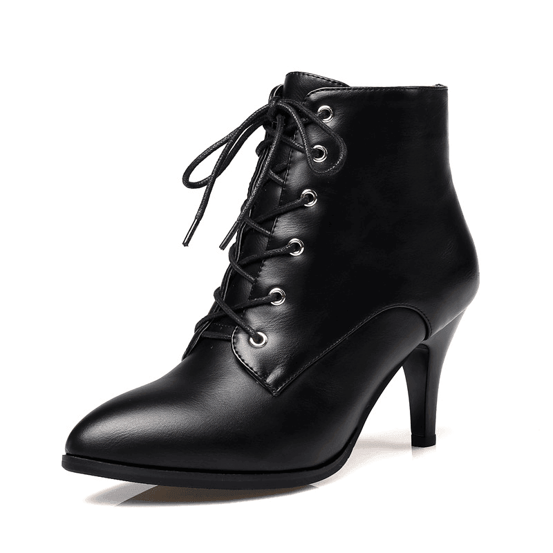 Makersluxe Shoes Luisa Women's Lace-Up Ankle Boots