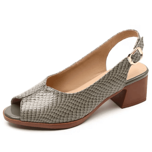Makersluxe Shoes Merly Women's Med Heel Dress Sandals
