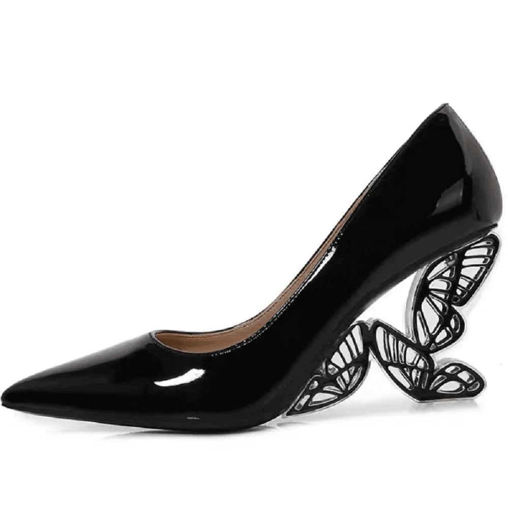 Makersluxe Shoes Michely Women's Sculpted Heel Dress Pumps