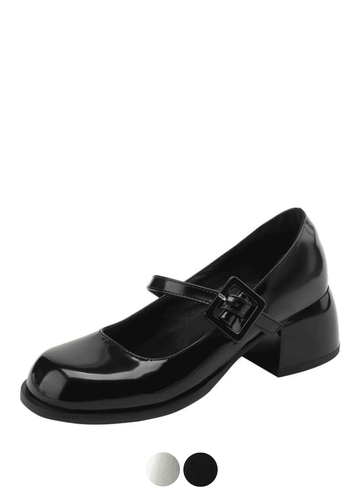 Makersluxe Shoes Milagros Women's Square Mid Heel Pumps