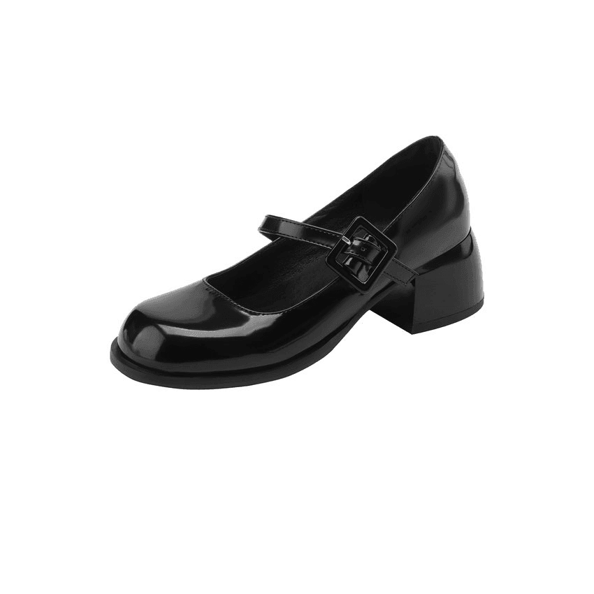 Makersluxe Shoes Milagros Women's Square Mid Heel Pumps