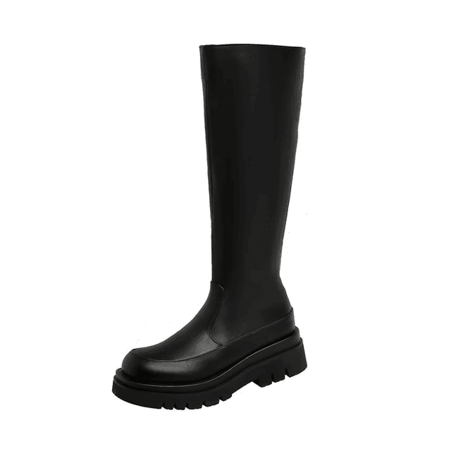Makersluxe Shoes Olga Women's Long Leather Boots