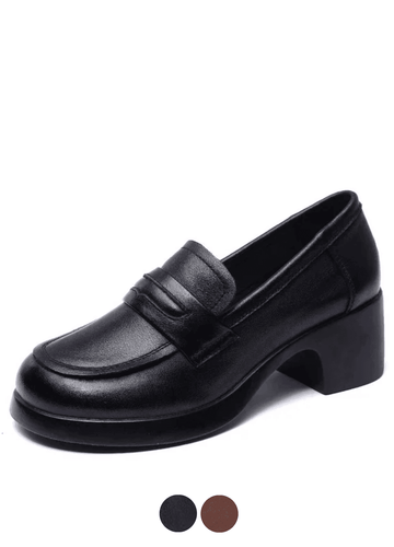 Makersluxe Shoes Omary Women's Square Heel Pumps