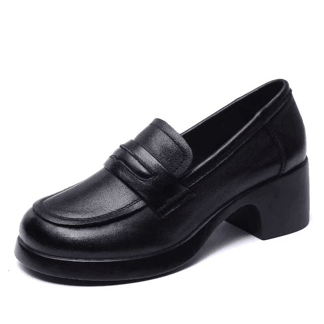Makersluxe Shoes Omary Women's Square Heel Pumps
