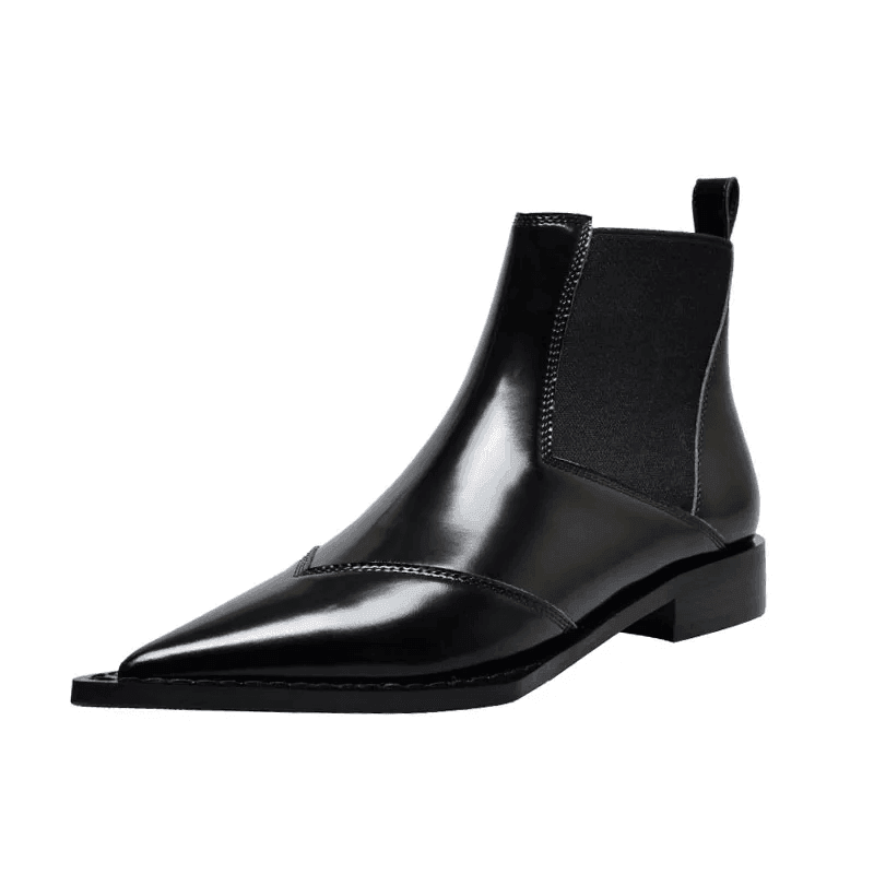 Makersluxe Shoes Oriana Women's Pointed Toe Black Boots