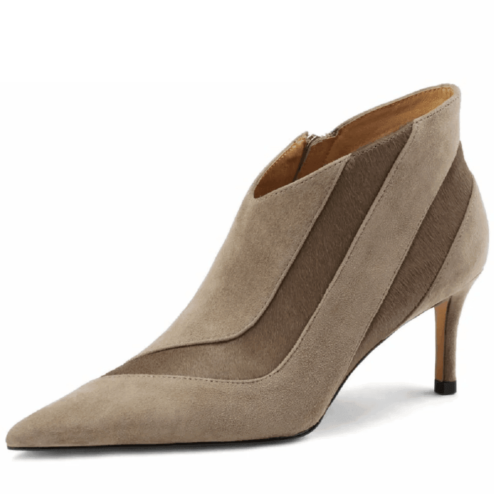 Makersluxe Shoes Paula Women's Suede High Heels Pumps