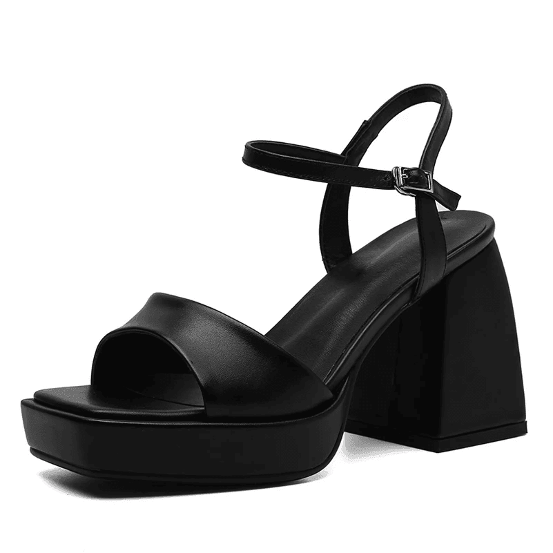 Makersluxe Shoes Romina Women's Square High Heel Sandal