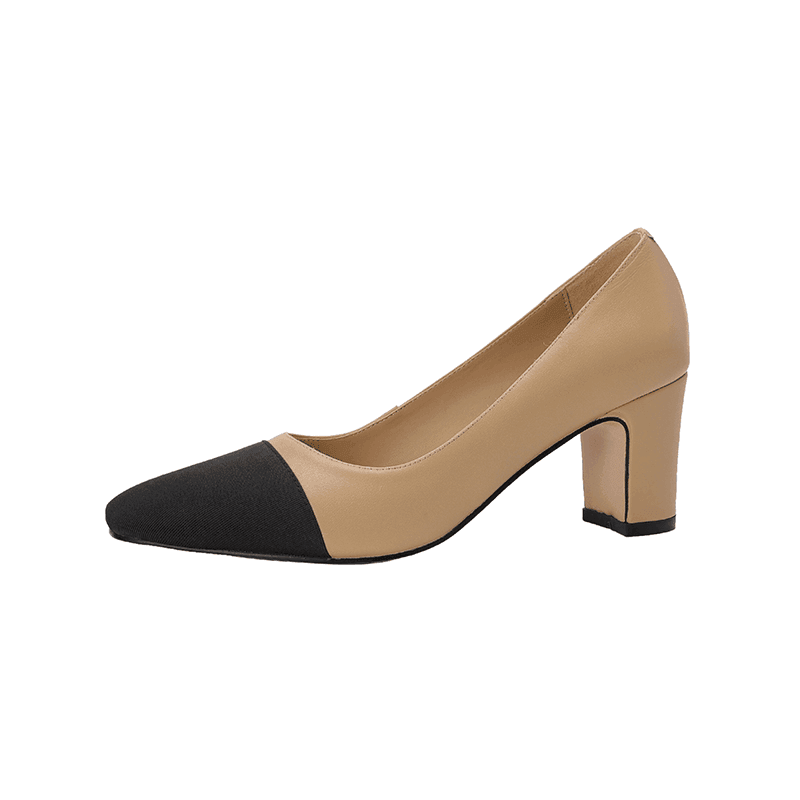 Makersluxe Shoes Rony Women's Leather Slip-On Pumps