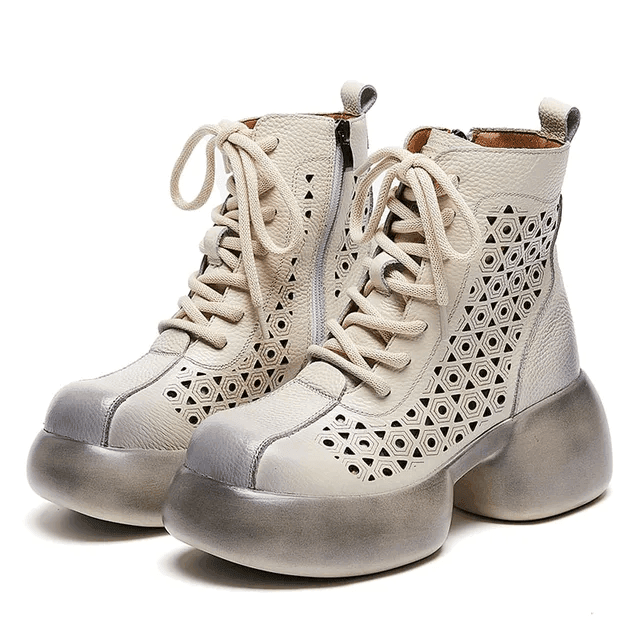 Makersluxe Shoes Rosmy Women's Platform Ankle Boots