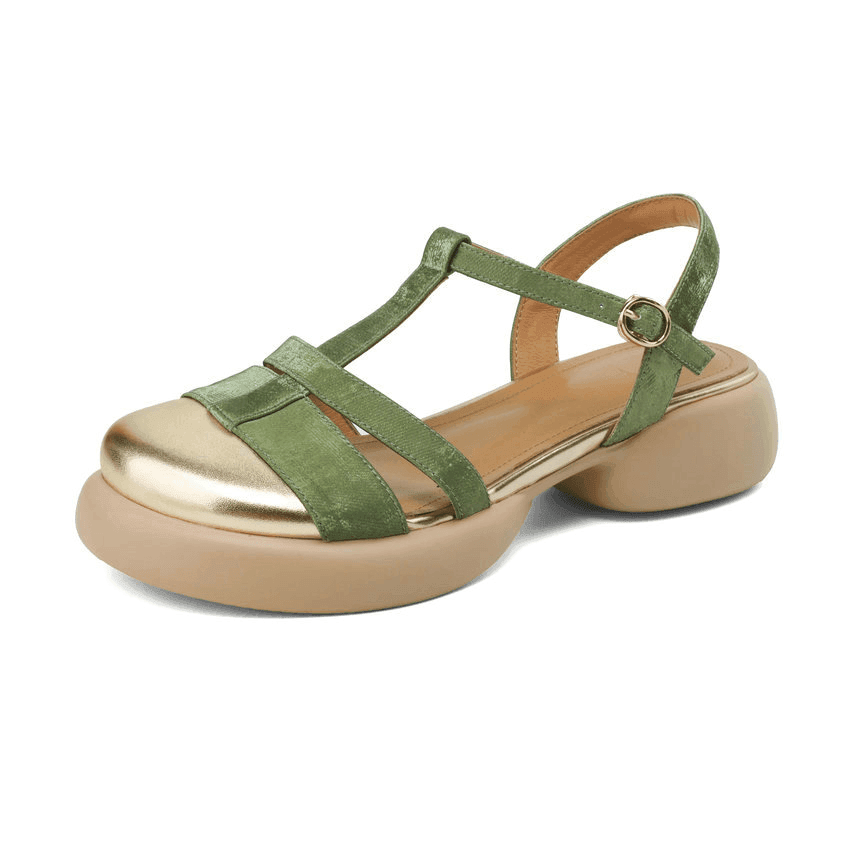 Makersluxe Shoes Ruby Women's Leather Sandals