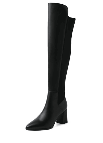 Makersluxe Shoes Safiro Women's Over The Knee Leather Boots