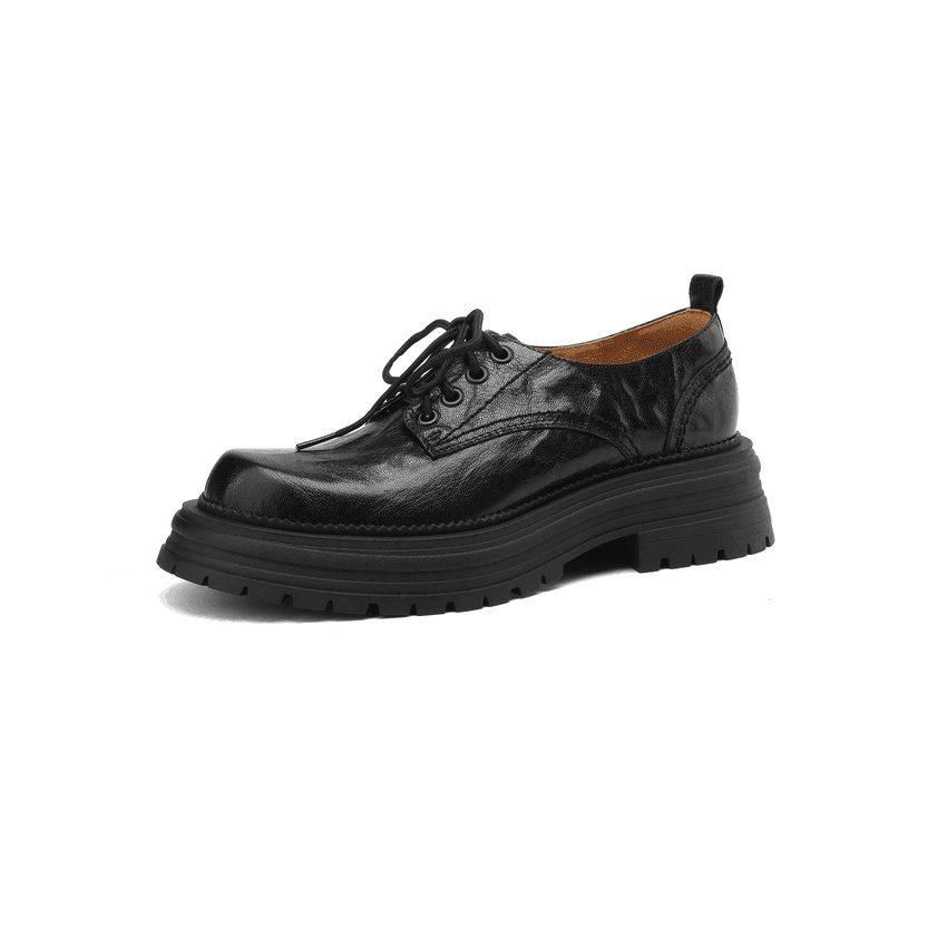Makersluxe Shoes Virginia Women's Lace-Up Leather Loafer