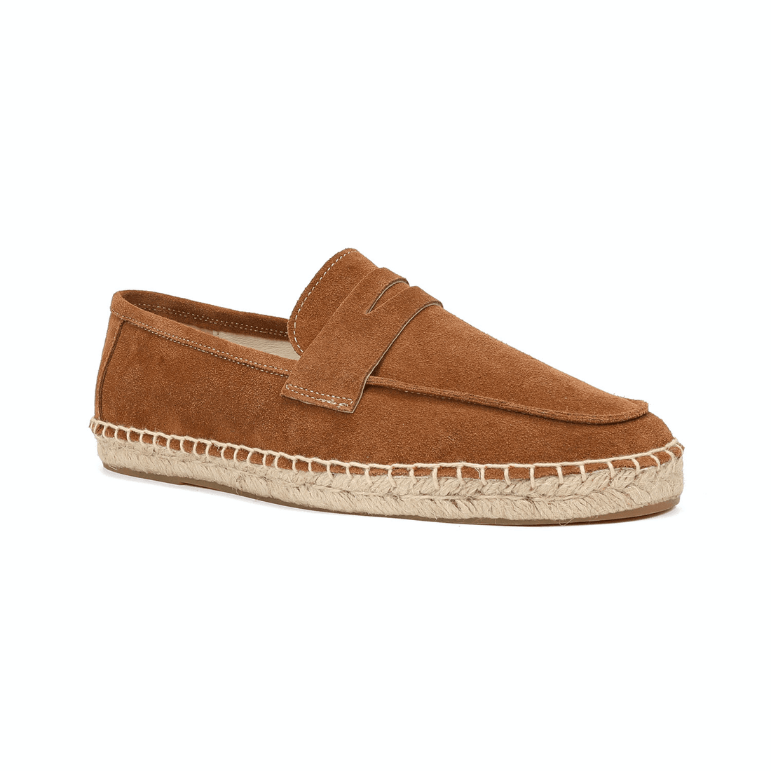 Makersluxe Shoes Women's Juliana Jute Platform Suede Loafers