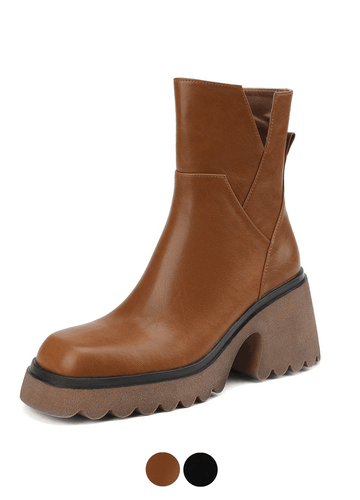 Makersluxe Shoes Camacho Women's Platform Office Ankle Boots