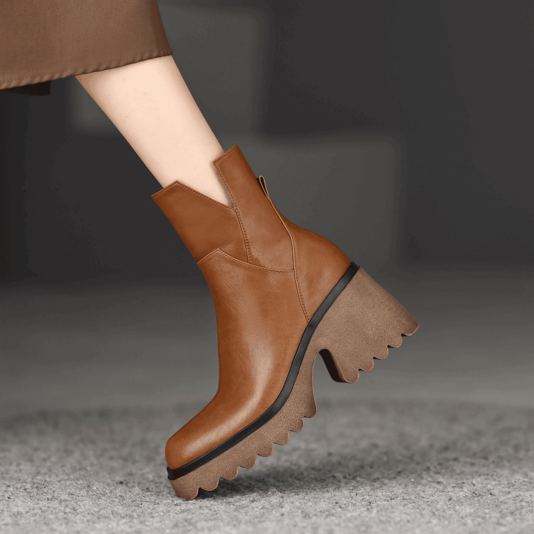 Makersluxe Shoes Camacho Women's Platform Office Ankle Boots