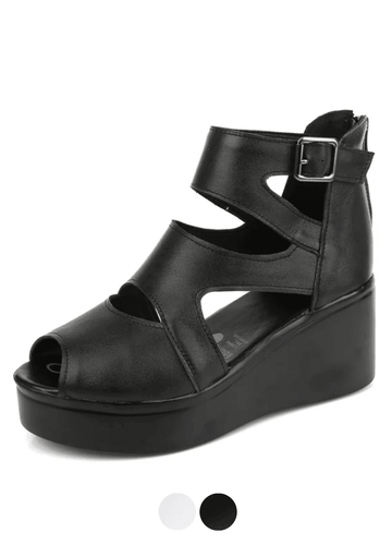 Makersluxe Shoes Norys Women's Platform Open Toe Sandals