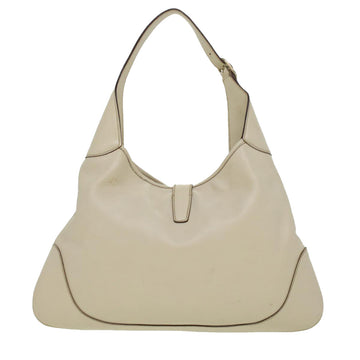 GUCCI Sherry Line Jackie Shoulder Bag Leather Beige Brown 153029 uy125