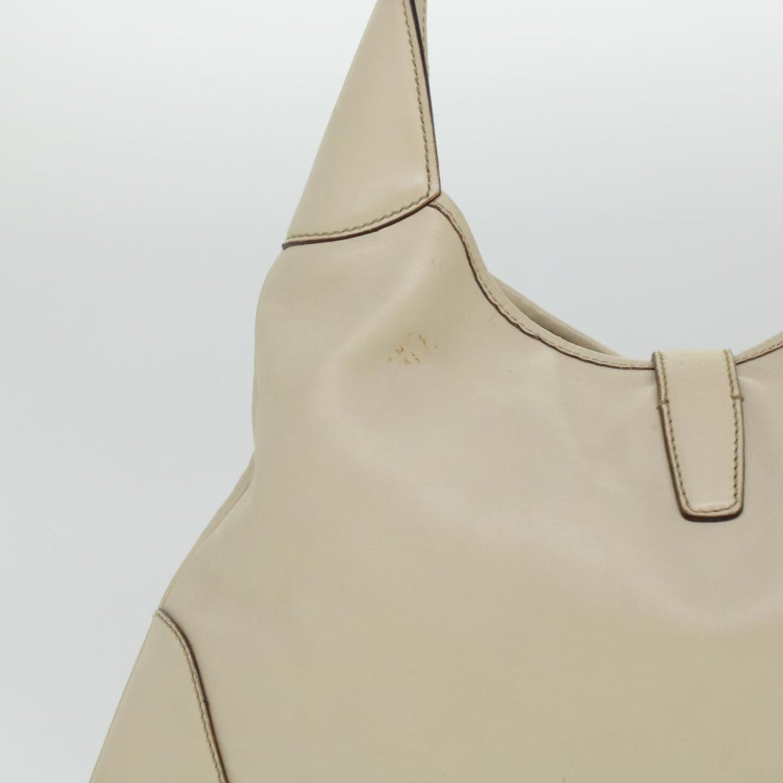 GUCCI Sherry Line Jackie Shoulder Bag Leather Beige Brown 153029 uy125