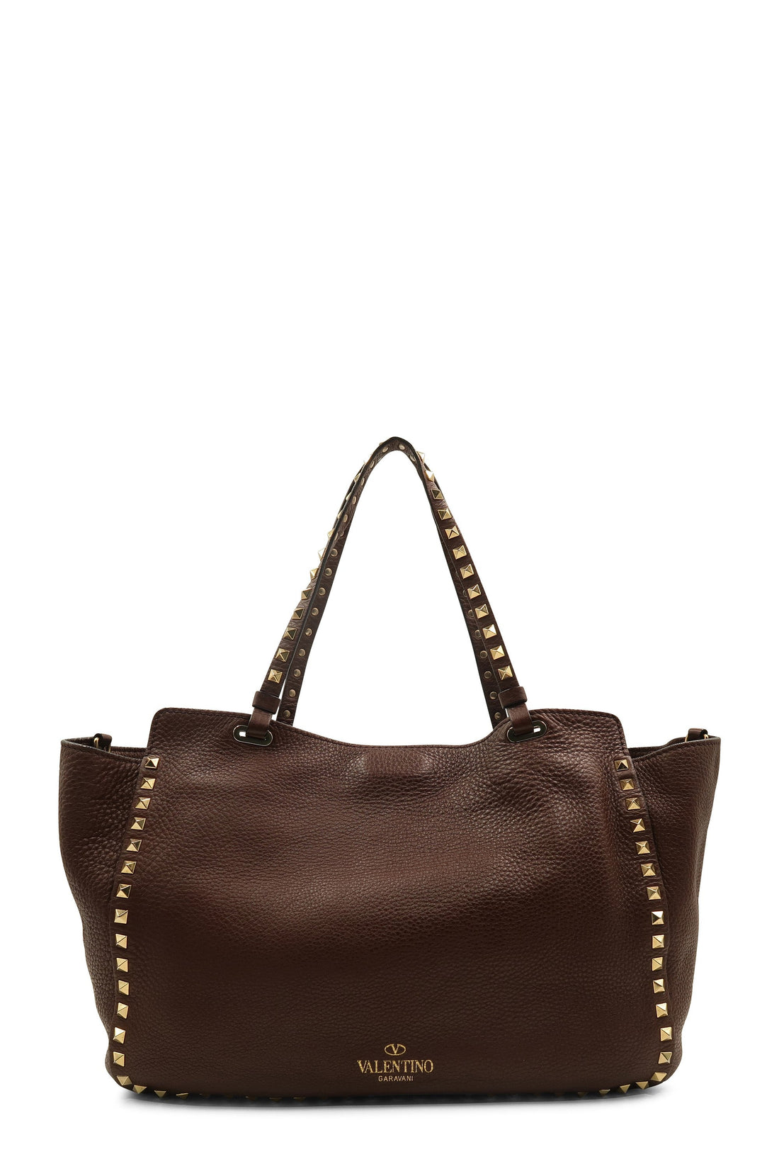 Medium Rockstud Tote Maroon