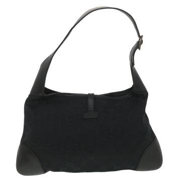 GUCCI GG Canvas Sherry Line Shoulder Bag Black Beige 001 4057 002058 yb019