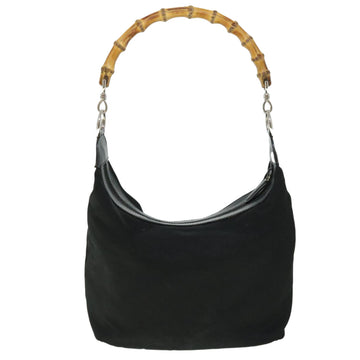 GUCCI Bamboo Hand Bag Black yb348