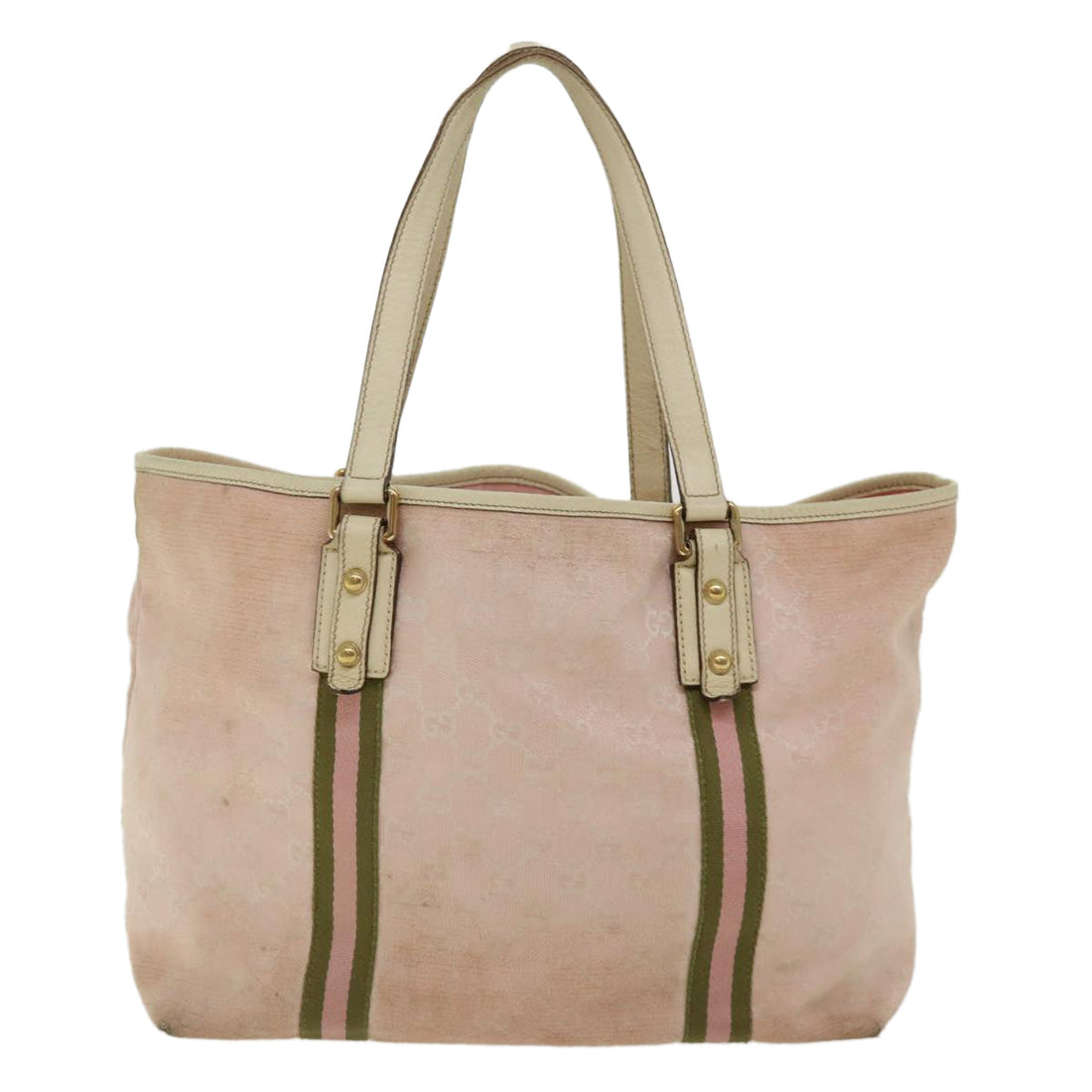 GUCCI GG Canvas Sherry Line Shoulder Bag 2Set Pink Beige yk5006