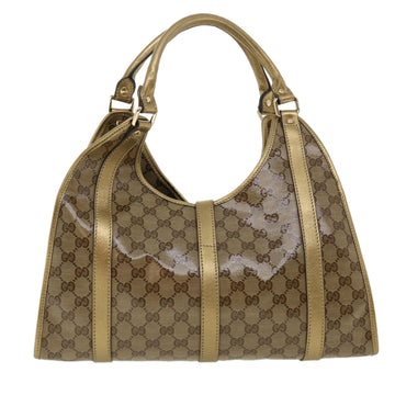 GUCCI GG Canvas Jackie Shoulder Bag Brown yk5536