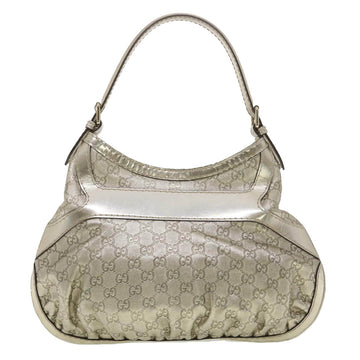 GUCCI Shima Shoulder Bag Leather Champagne Gold 189885 yk6071