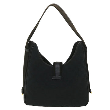 GUCCI GG Canvas Jackie Shoulder Bag Black 92735 yk6103