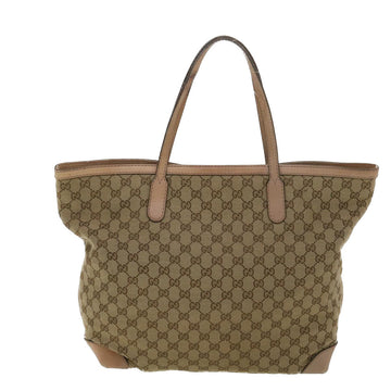 GUCCI GG Canvas Tote Bag Beige 305585 yk6207B