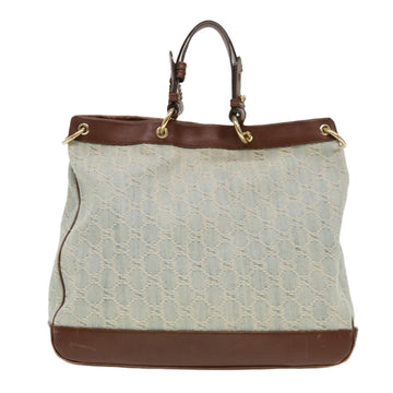GUCCI GG Canvas Hand Bag 2way Blue 282342 yk6270