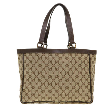 GUCCI GG Canvas Abbey Tote Bag Beige 146247 yk6299