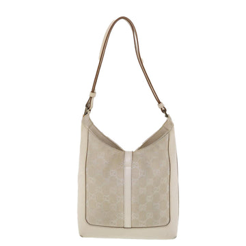 GUCCI GG Canvas Jackie Shoulder Bag Beige 001.3876 yk6453