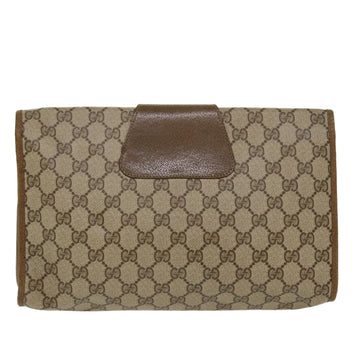 GUCCI GG Canvas Web Sherry Line Clutch Bag Beige Red 89.01.031 yk7021B