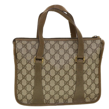 GUCCI GG Canvas Web Sherry Line Hand Bag 2way Beige Red 41.02.039 yk7111